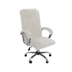 housse chaise velours bleu clair polyester clips métalliques moderne amovible pièces