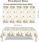 nappe table thème harry potter château livres lettres blanc beige doré imperméable usage uniqueextérieur