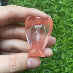décoration maison statue ange gardien cristal naturel quartz rose améthyste opale jade ornement étagère
