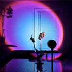 projecteur led noir rond brillant moderne toujours allumé usb chambre salon
