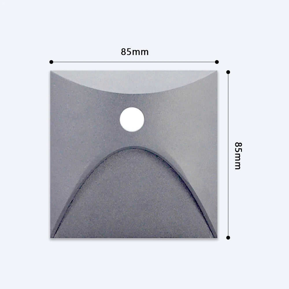 applique murale led sensorielle noir blanc gris contemporaine fixée mur vis câble interrupteur