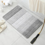 tapis bain shag vert clair gris moderne antidérapant lavable machine texture duveteuse ensemble tailles