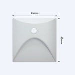 applique murale led sensorielle noir blanc gris contemporaine fixée mur vis câble interrupteur