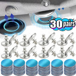 boucles magnétiques argent modernes adhésives détachables 17mm 20mm 25mm cặp đôi
