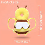 coussin protection bébé jaune abeille ceinture sécurité ajustable doux moelleux 33cm 20cm