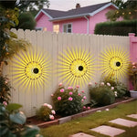 lampe solaire décorative moderne motif floral ajouré noir doré ip44 autonomeextérieur jardin contemporaine