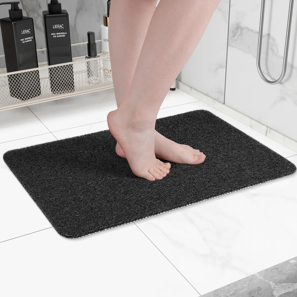 tapis douche bain antidérapant 40x60cm 50x80cm texture éponge moderne respectueux environnement easy clean