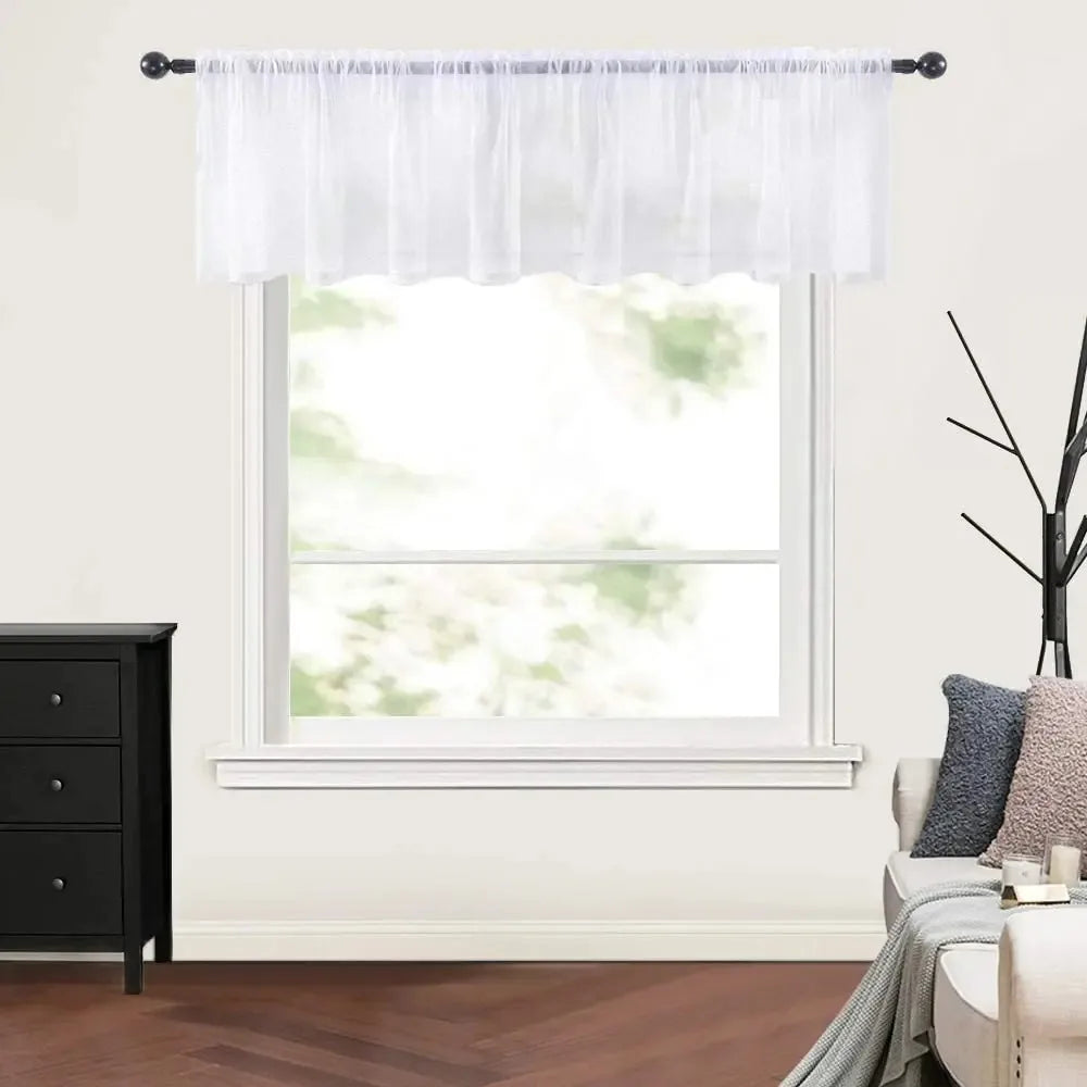 rideaux courts tissu plissé polyester translucides moderne blanc gris noir