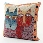 coussin décoratif beige imprimé oiseaux mignons moderne textile maison chambre salon confortable
