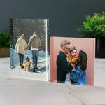 cadre photo personnalisé acrylique moderne transparent photos imprimées 10x10cm 12x12cm 15x15cm 8x8cm