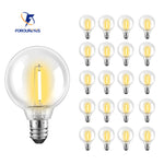 ampoules led filament doré blanc chaud vintage 20pcs e12 étanches 110v 220v 24v 5v