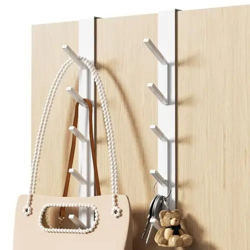 porte manteaux minimaliste blanc noir suspension porte rangement moderne sacs chapeaux lunettes clés