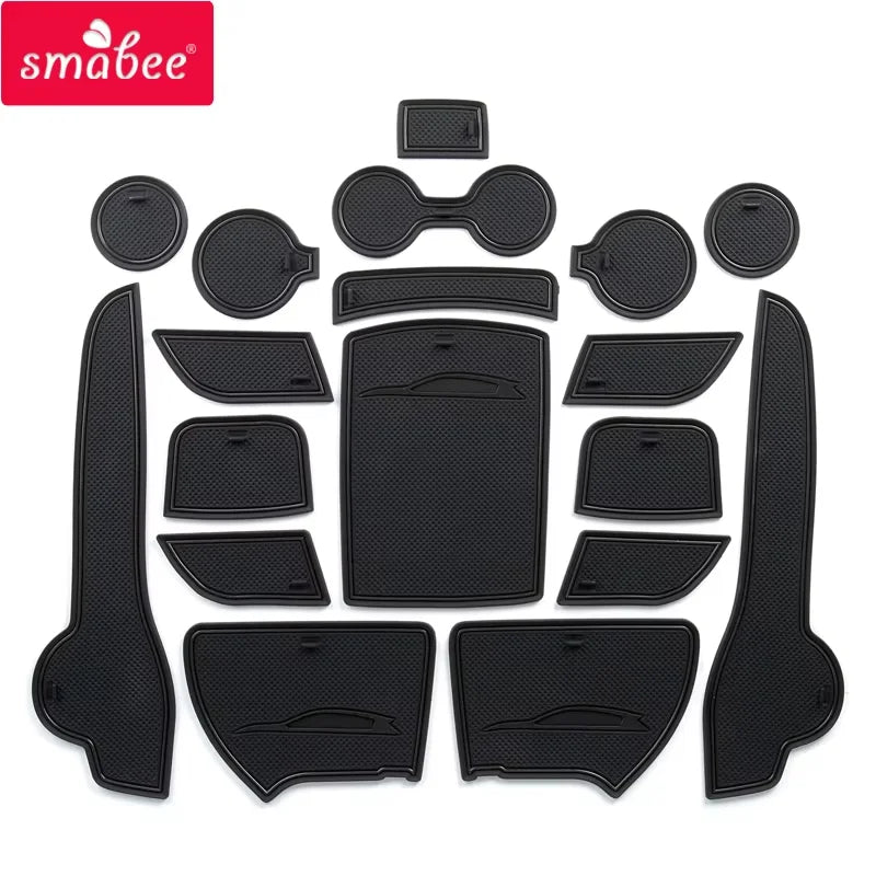 protections intérieur auto noir rouge adhésives texturées nid d'abeille sportives opalettes pieces decoratives