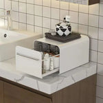 boîte métal blanc moderne boîte gâteaux couvercle poignée compartiments rangement cosmétiquesmédicamentsépices