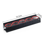 support mural bouteilles nettoyant noir rouge clips organisation garage pratique fonctionnel