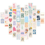 Cartes postales modernes abstraites 15x10cm kit collage chambre décoration vintage minimaliste floral geometrique