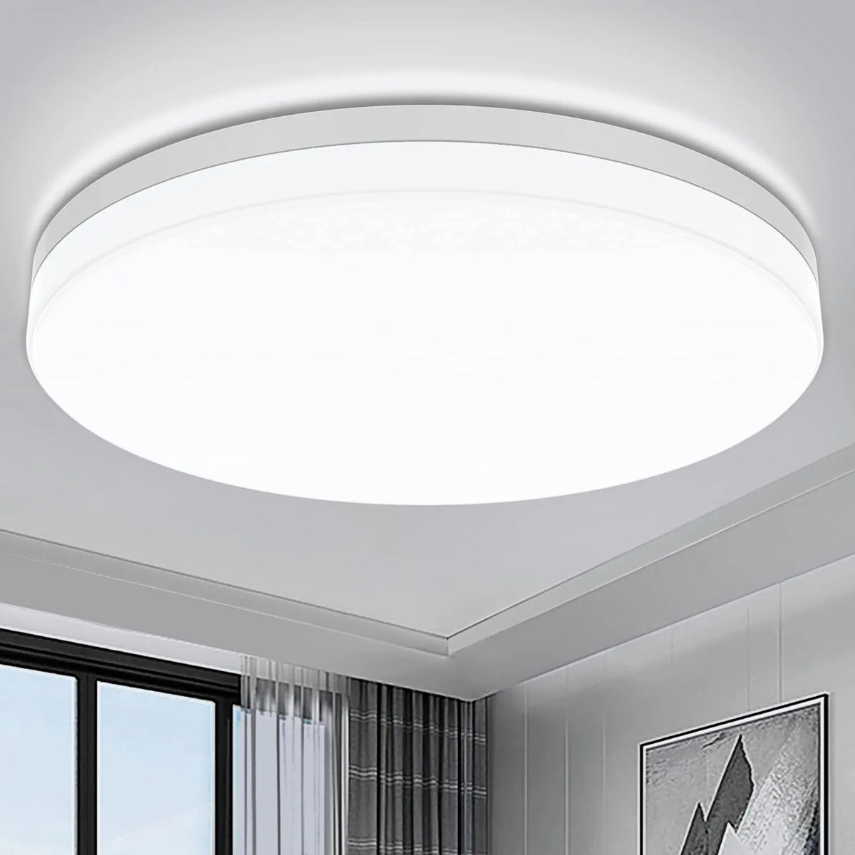 lampe suspendue moderne blanc surface 15cm 18w 24w 36w 48w 6500k 4500k 3000k