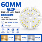 lot panneaux led ronds plafonnier rénovation blanc chaud froid montage