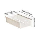 paniers rangement blanc noir maille métal coulissant clips sous armoire moderne économie place
