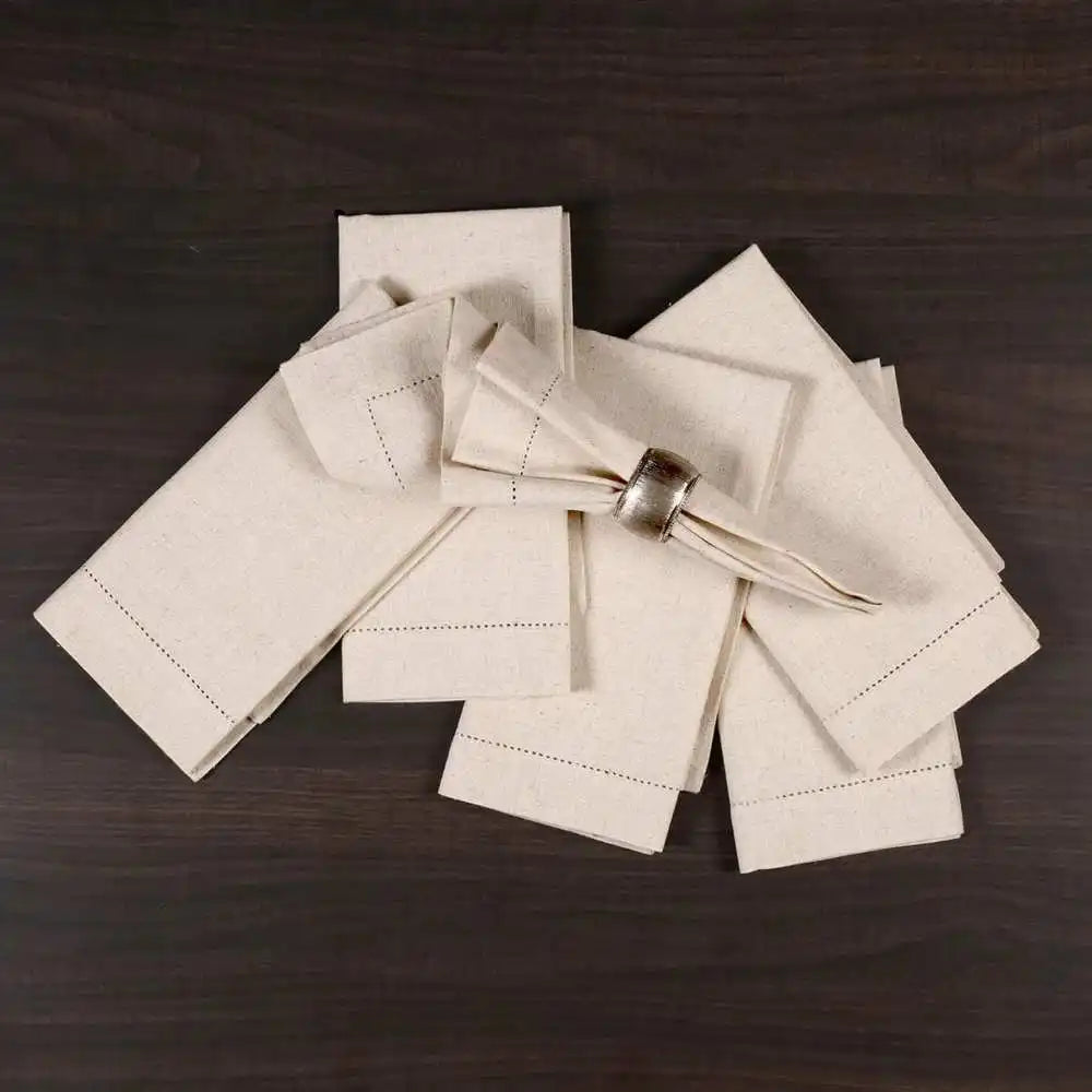 serviettes table maison restaurant lin coton 50x50cm 45x45cm rustique classique