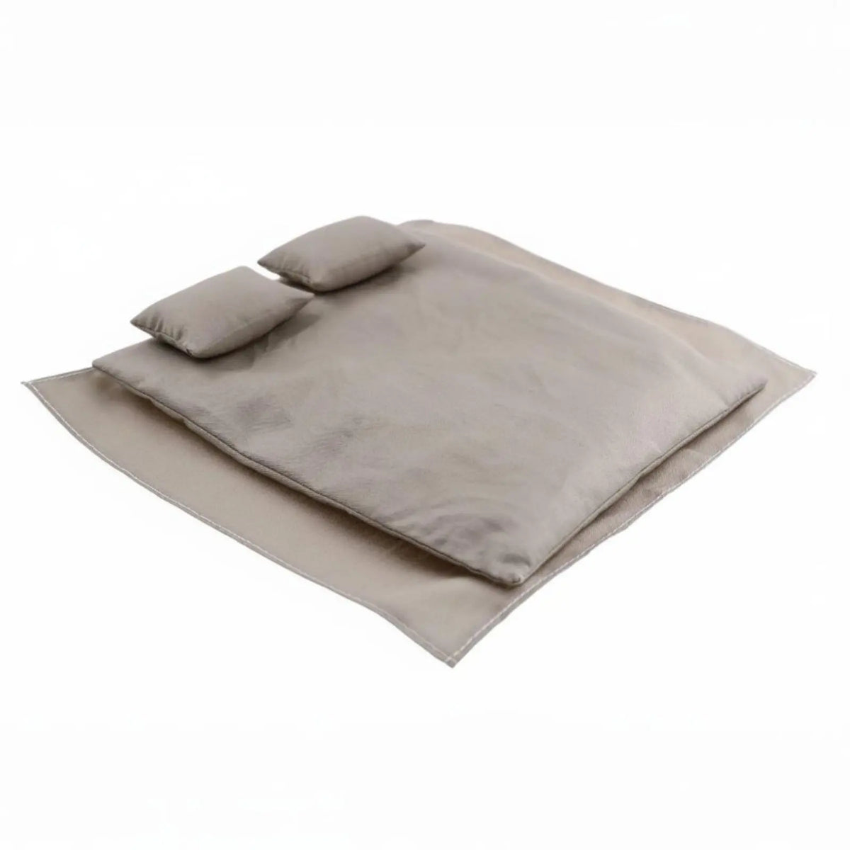 literee miniature bleu marine gris clair tissu texturé minimaliste moderne couverture oreillers bois naturel