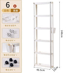 étagère mobile blanche trois plateaux moderne roulettes cuisine porte réfrigérateur