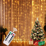 rideau lumineux led blanc chaud blanc froid multicolore points lumineux moderne télécommande câble usb