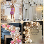 blanches opaques classiques mariage anniversaire décoration suspendue aiguille fil rondes lisses 100pcs 15m