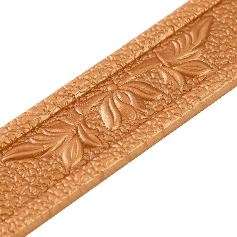 ruban décoratif floral marron beige blanc bleu adhésif pvc classique maison opacité