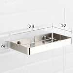 porte savon mural acier inoxydable noir argent bronze or moderne salle bains double boîte