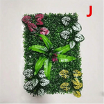 panneau mural végétal artificiel herbe feuilles fleurs décor maison anniversaire moderne vert rouge rose