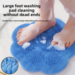tapis bain massage picots bleus moderne suspension pieds dos cleansing floral