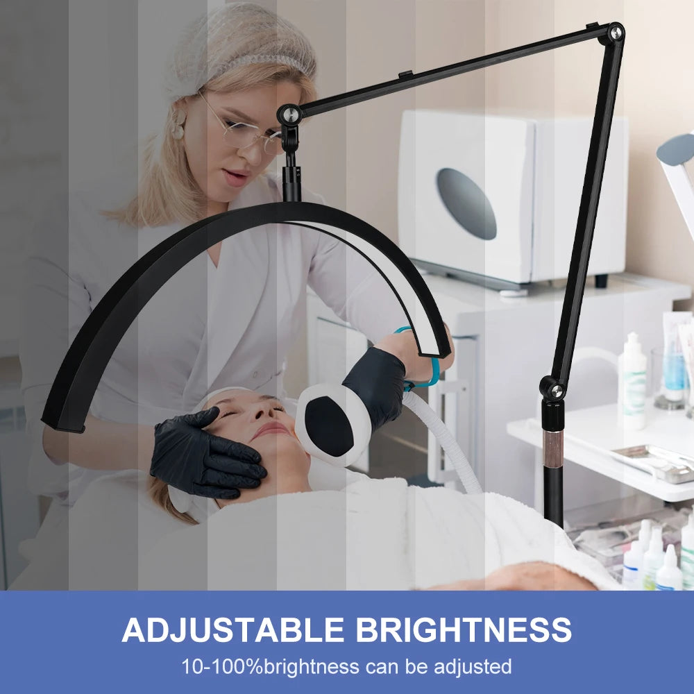 Lampe demi-lune LED bleu ciel avec réglage d'angle