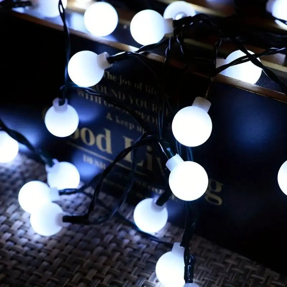 guirlande lumineuse solaire blanc festif extérieur jardin panneau solaire led opaque festiveextérieurDecoration