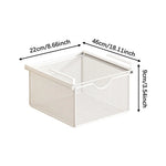 paniers rangement blanc noir maille métal coulissant clips sous armoire moderne économie place