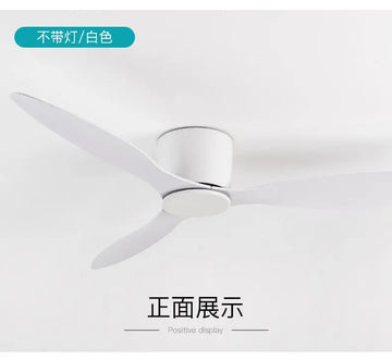 ventilateur led moderne blanc bois 42 52 pouces télécommande lumières reversible