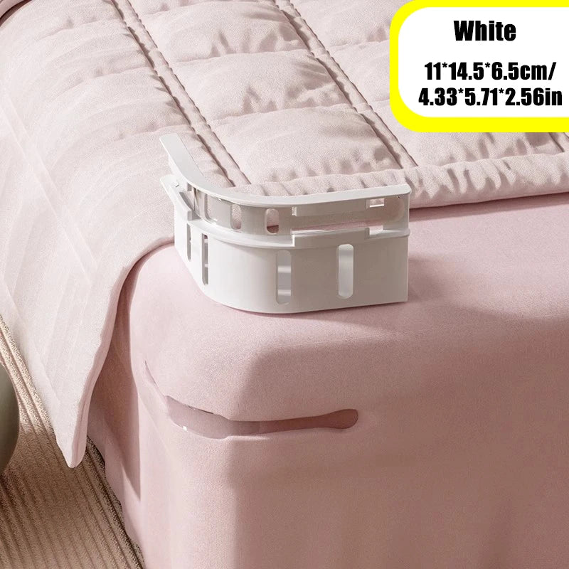 fixateur drap lit blanc gris moderne minimaliste adhésif maison lit sécurité pièces