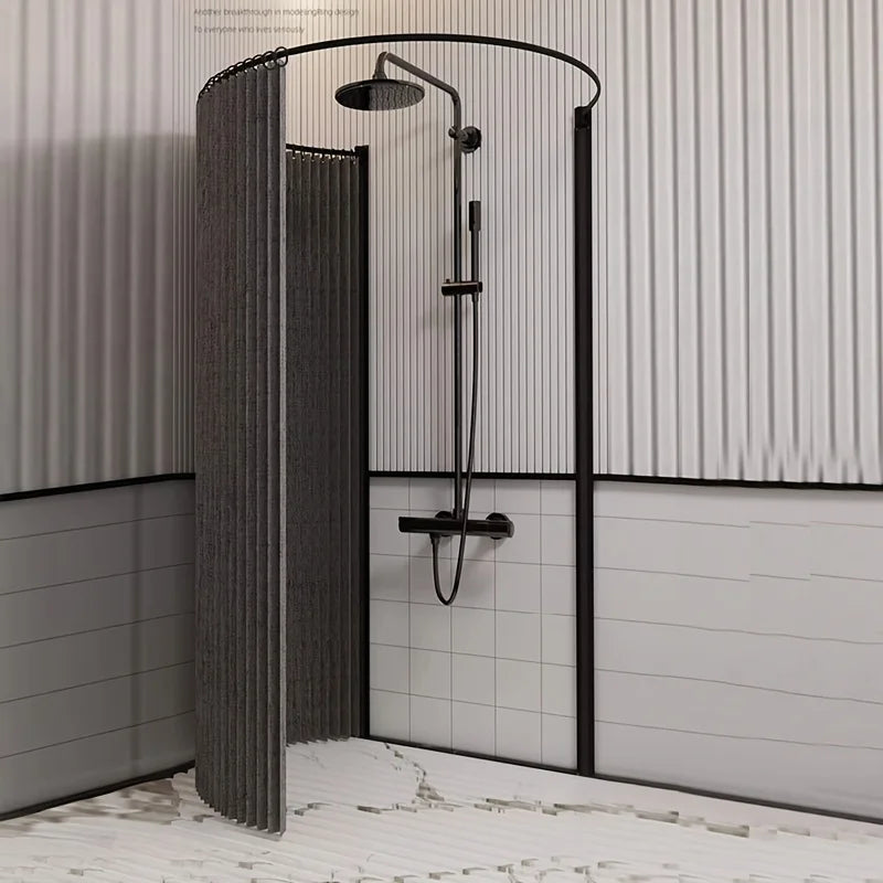 rideau douche moderne gris rose rayures opaques 80x200cm 120x200cm 180x200cm 220x200cm