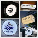 Boîte lumineuse personnalisable avec logo