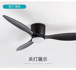 ventilateur led blanc bois moderne télécommande 42 52 pouces lumière minimaliste