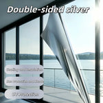film fenêtre argenté adhésif miroir unidirectionnel opaque protection uv isolation thermique moderne DIY