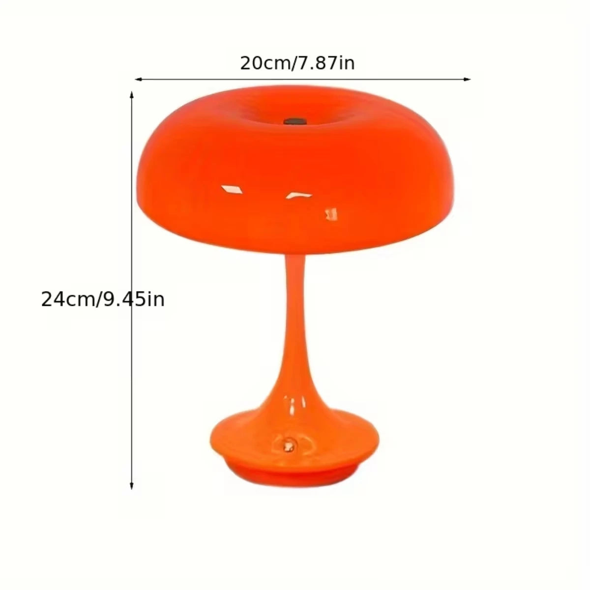 lampe table led orange moderne touch control rechargeable usb couleurs réglables chambre decoration