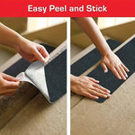 tapis marches escalier antidérapants moderne adhésif gris beige texturé absorbant 80x20cm