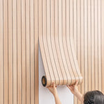 autocollants muraux 3d décollables moderne résistants l'eau l'humidité beige noir lignes verticales