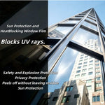film fenêtre argenté adhésif miroir unidirectionnel opaque protection uv isolation thermique moderne DIY