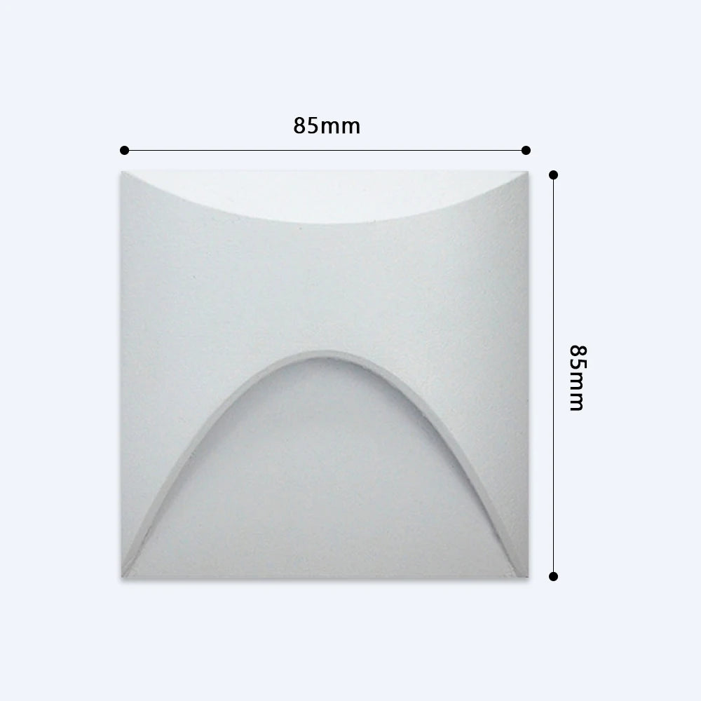 applique murale led sensorielle noir blanc gris contemporaine fixée mur vis câble interrupteur
