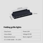 système éclairage led rail moderne noir barres lumineuses spots connecteurs dimmable 48v 220v