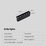 système éclairage led rail moderne noir barres lumineuses spots connecteurs dimmable 48v 220v