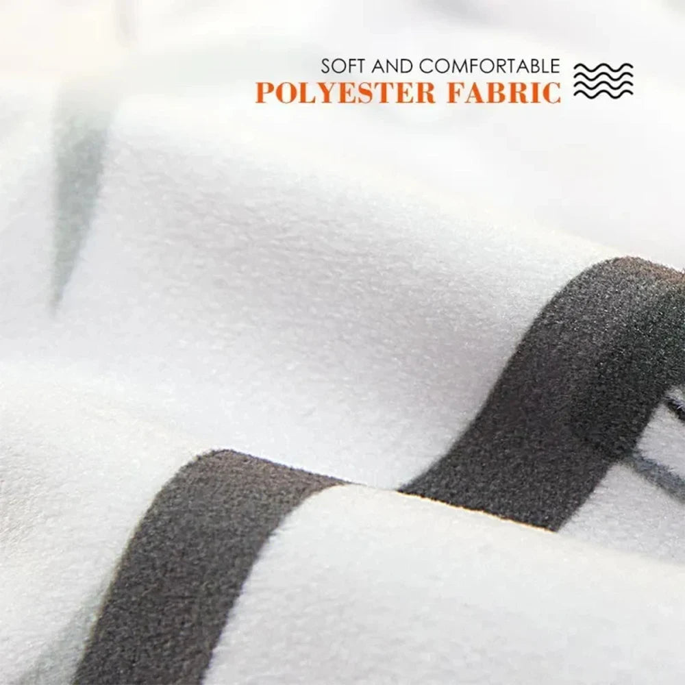 coussin personnalisable imprimé photo noir blanc gris bleu clair créatif oblong lavable