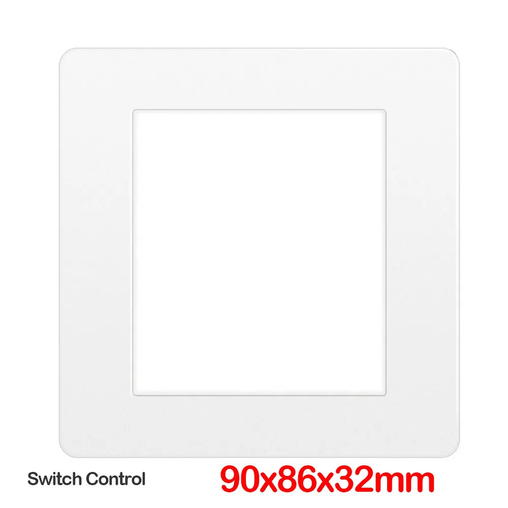 plaque lumière led moderne blanc or gris noir 6500k 90mm 86mm fixations